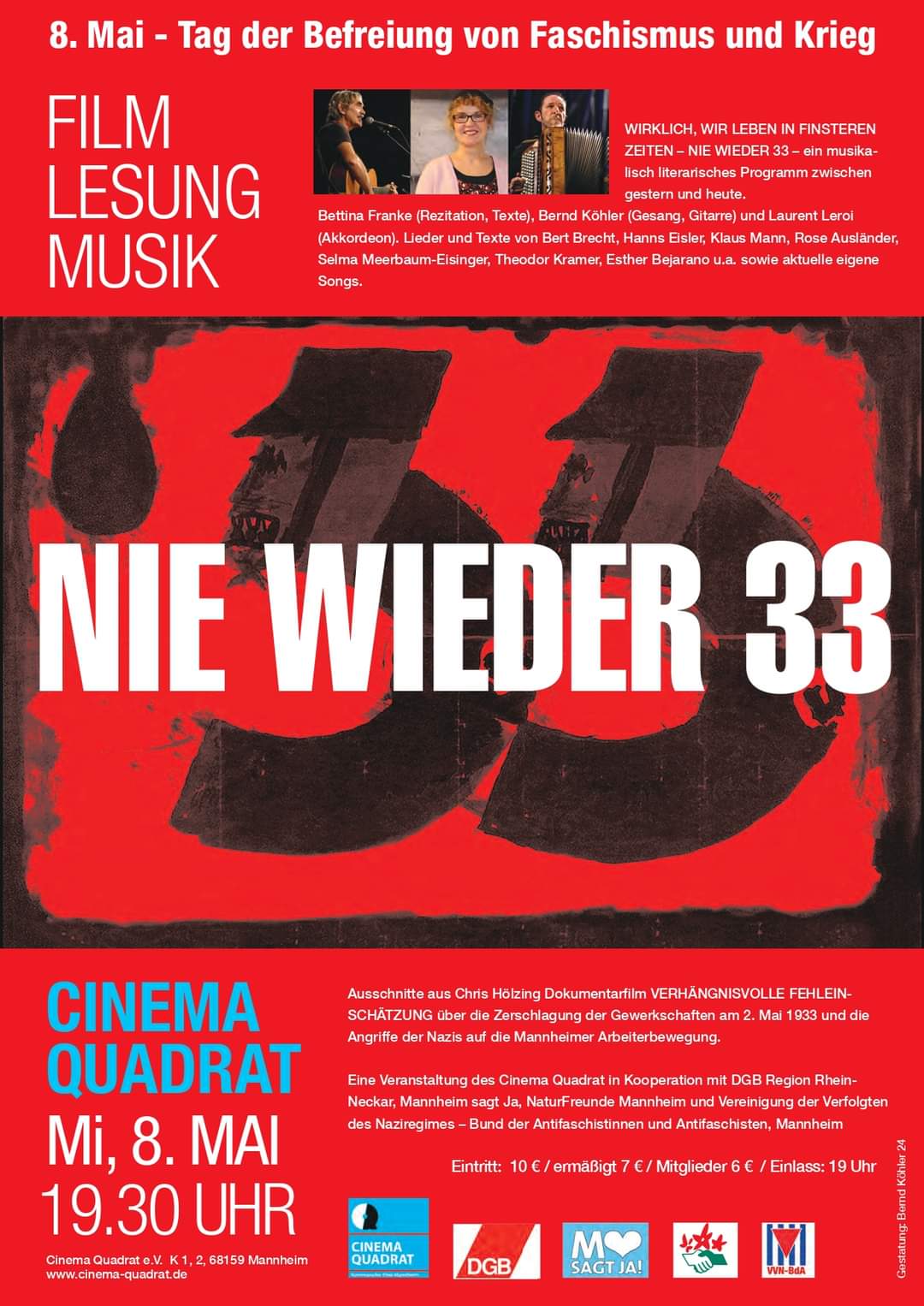 Read more about the article „Nie wieder 33“- Ausschnitte aus Chris Hölzings Dokumentarfilm „Verhängnisvolle Fehleinschätzung